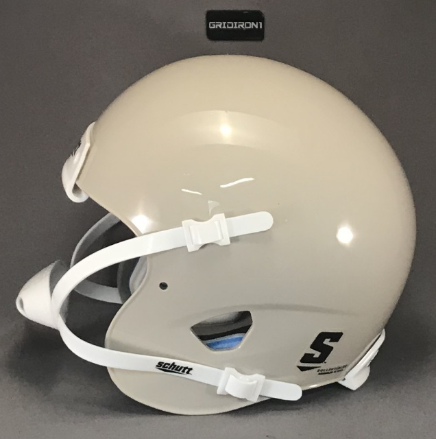 Light Gloss Gray Schutt XP Mini Football Helmet Shell